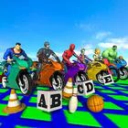 Super Heroes Downhill Stunts Racing 아이콘